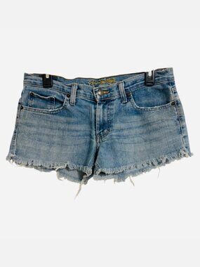 American Eagle Distressed Frayed Bottom Denim Shorts Size 6
